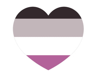Ace Pride Flag Heart Sticker