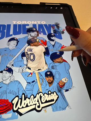 Blue Jays World Series Baseball Art Print