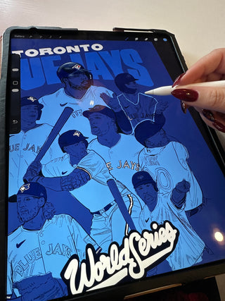 Blue Jays World Series Baseball Art Print