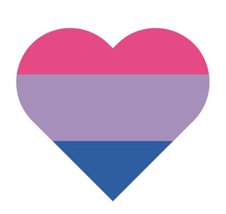 Bi Pride Flag Heart Sticker