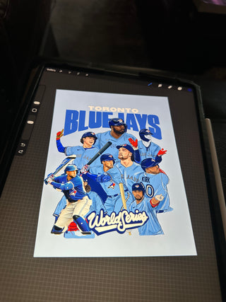 Blue Jays World Series Baseball Art Print