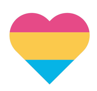 Pan Flag Heart Sticker