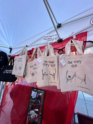 One Titty Tote Bag