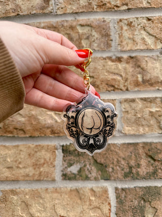 Framed Bum Keychain & Bag Charm