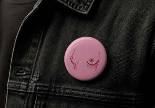 Titty Button Pin