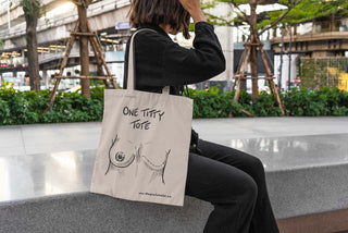 One Titty Tote Bag
