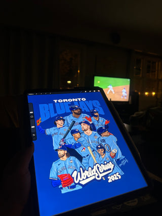 Blue Jays World Series Baseball Art Print