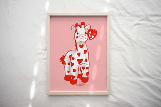 TY Giraffe Beanie Baby Art Print