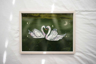 Swans Art Print