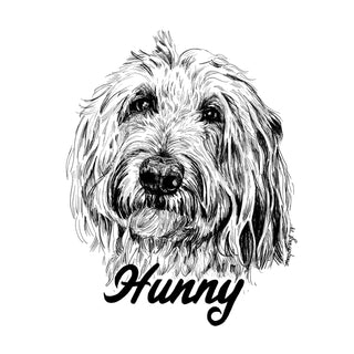 Custom Pet Portrait - Ink on Paper